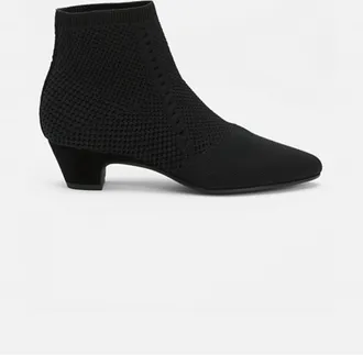 Eileen Fisher Womens Purl Stretch Bootie In Black