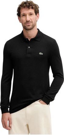 Lacoste Slim Fit L.12.12 Poloshirt met lange mouwen - Heren - Polos - Zwart - XL - Katoen - Tops