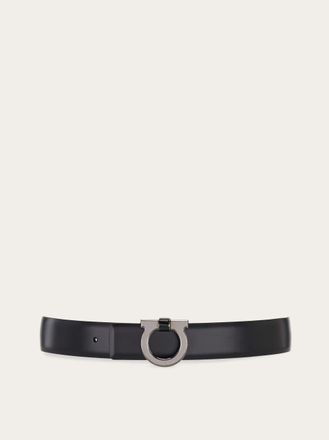 Ferragamo Men Reversible and adjustable belt Black