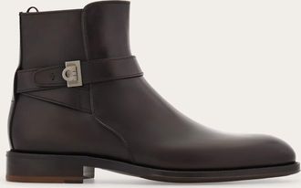 Ferragamo Men Ankle boot with Hug buckle Brown Size 10.5