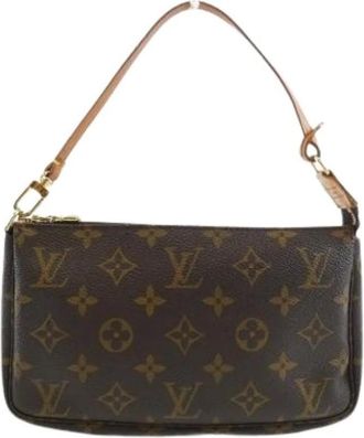 Louis Vuitton Pre-owned Shoulder Bags, female, Brown, Size: ONE SIZE Pre-owned Monogram Pochette