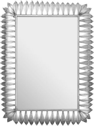 Premier Housewares Merlin Silver Leaf Frame Wall Mirror
