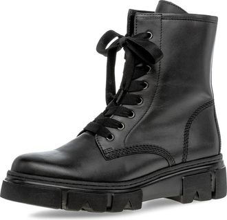 Gabor Leather Combat Boot in Black at Nordstrom, Size 7.5Us