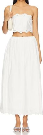 Poss&eacute; Pre-Loved Antoinette Skirt In Vintage White