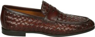 Magnanni Klassieke Cognac Leren Instappers - Heren - Loafers - Bruin - 42 EU - Leer - Schoenen
