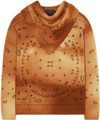 Alanui Hues of the desert jumper - women - Virgin Wool - S - Brown