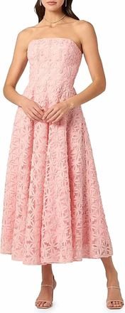 Shoshanna Miller Midi Dress In Rose
