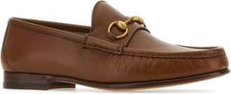 Gucci Mens Horsebit Leather Loafer Brown Calf Skin
