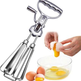 OEM Batidora Manual De Acero Inoxidable Para Huevos, Batidora De Manivela, Espumador De Leche, Utensilios De Cocina Para Mezclar
