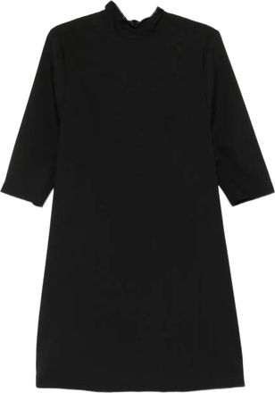 Marni Virgin Wool Bow Mini Dress - Dames - Korte kleedjes - Zwart - 2XS - Rayon - Kleedjes