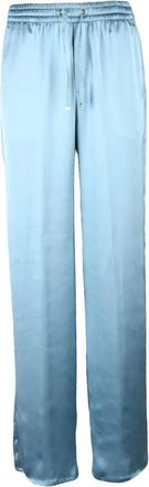 Herno Broeken, Dames, Blauw, S, Polyester, Wijde Broeken