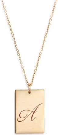 Set & Stones Stella Initial Pendant Necklace in Gold/a at Nordstrom