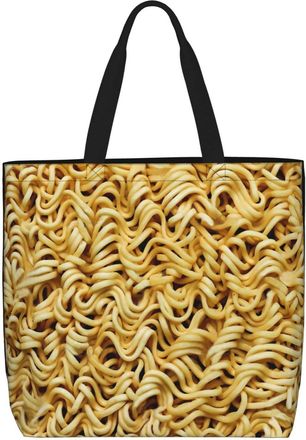Generic Women Handbag Ramen Noodle Soup Pattern Women Beach Bag Large Capacity Retro Beach Travel Bags, For Christmas, School, Birthday, Swim, Graduation