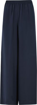 Max Mara marineblauw Volonta zware zijden zachte broek