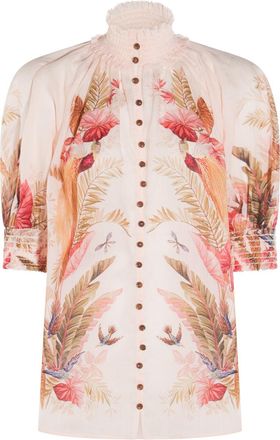 Zimmermann Top Cream Palm Floral-Donna