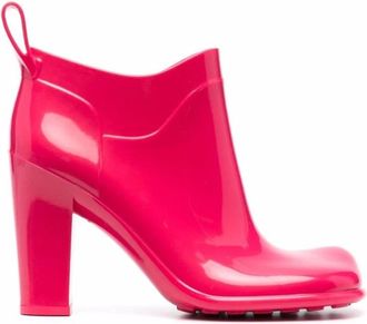 Bottega Veneta Shine Enkelboot - Dames - Laarzen met Hak - Roze - 38 EU - Schoenen
