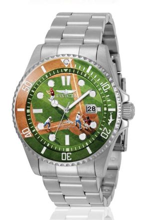 Invicta Pro Diver 51064 Herenhorloge - Quartz Uurwerk - Roestvrij Staal met Groene Wijzerplaat - 43 mm - Summerville