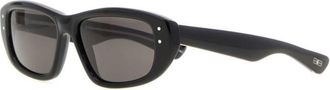 Balenciaga Black Rectangular Sunglasses
