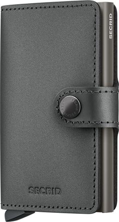 Secrid Miniwallet Matte in Satin Steel at Nordstrom