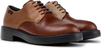 Camper Dean TWINS Leather Derby in Medium Brown at Nordstrom, Size 36