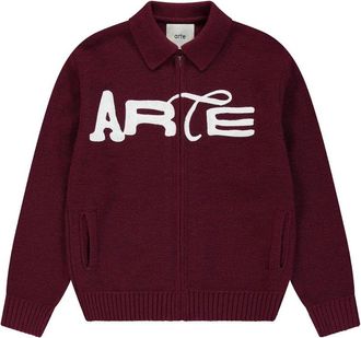 Arte Stencil Zip Cardigan