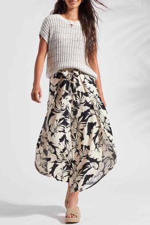 Tribal Cap Sleeve Sweater In Linen