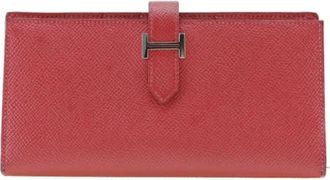 Hermès Pre-owned Wallets, female, Red, Size: ONE SIZE Pre-owned Fabric wallets