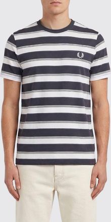 Fred Perry T-shirt in cotona a righe con logo Fred Perry