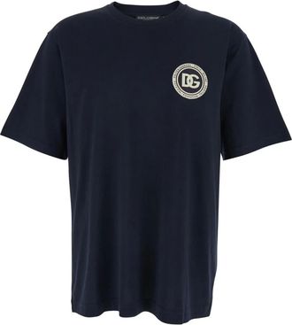 Dolce & Gabbana Hombre, Camisetas, Azul, Talla: M