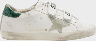Golden Goose Old School Dual-Grip Leather Sneakers