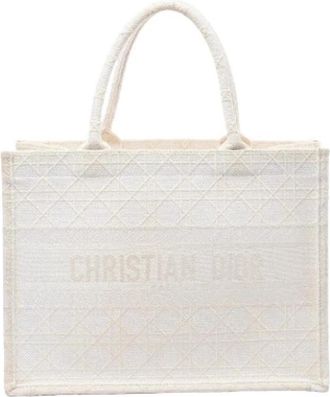 Dior Pre-owned Book Tote Medium - Dames - Vintage Shopper - Wit - ONE Size - Vintage