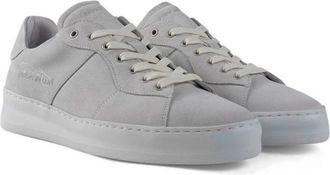 Filling Pieces Low Plain Court Suede Witte Sneakers - Heren - Sneakers - Grijs - 44 EU - Su&egrave;de - Schoenen