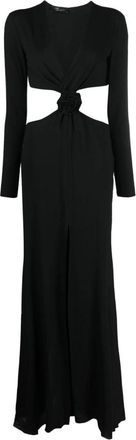 Blumarine Zwarte Jurk - Dames - Maxi kleedjes - Zwart - XS - Kleedjes