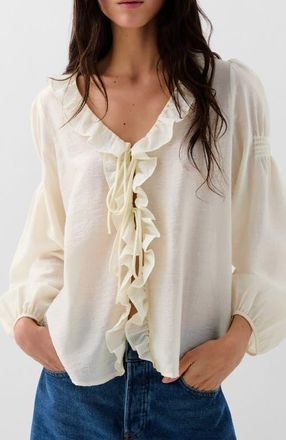 Scalpers Stars Shirt in Ecru at Nordstrom, Size Large Eu