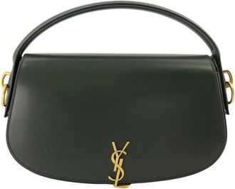 Saint Laurent Donkergroene Voltaire Tas - Dames - Handtassen - Groen - ONE Size - Leer - Tassen