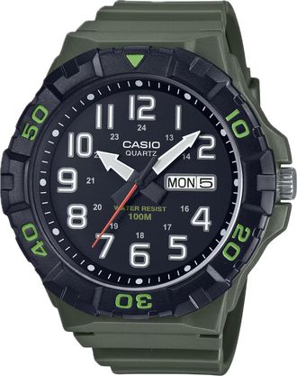 Casio Mens Oversized Sport Watch with Green Dial - MRW-210H-3AV