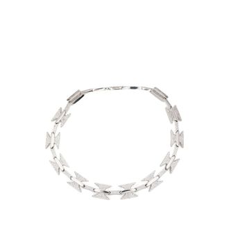 Darkai Crystal-embellished Barbed-wire Necklace