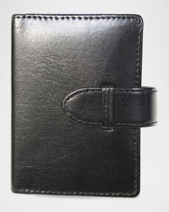 Royce Leather Personalized Leather Playing Card Set Holder