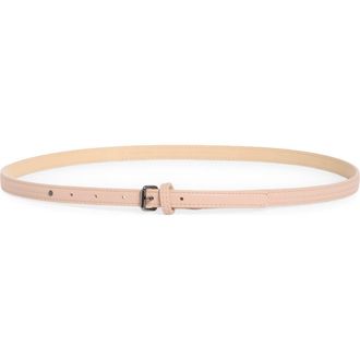 Longchamp Leather Belt in Antique Pink at Nordstrom Rack