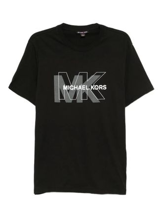 Michael Kors logo-embossed T-shirt - men - Cotton - 3XL - Black