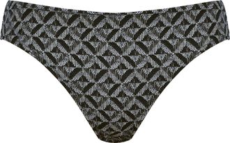 Naturana Bikini-Hose NATURANA Beautiful Beaches, Damen, Gr. 36, N-Gr, schwarz (schwarz, print), Elasthan, Polyamid, gemustert, Badehosen Bikini-Hose, mit Muste