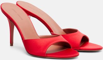 Amina Muaddi Elodie 90 satin mules