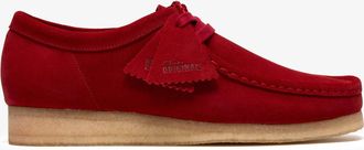 Clarks Wallabee Deep Red Suede