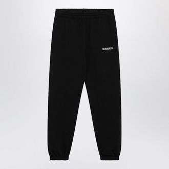 Burberry Black Jogging Trousers With Logo