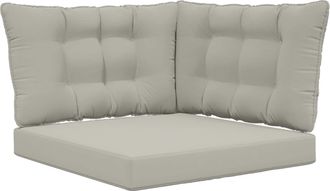 vidaXL Coj&iacute;n Para Sof&aacute; De Exterior Poli&eacute;ster Gris 68,5 X 68,5 Cm Vidaxl
