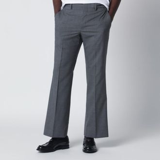 Prada Grey flared wool trousers