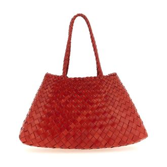 Dragon Diffusion Bolso Tote de Piel Trenzada - Bags - Mujer - Rojo - ONE SIZE