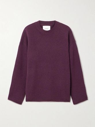 Lisa Yang Pullover In Cashmere Kristy - Bordeaux