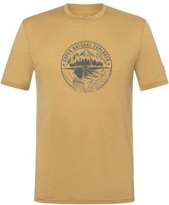 super.natural Exploring Tee Merinoshirt f&uuml;r Herren | beige