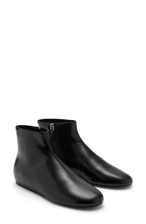 Mango Flat Ankle Bootie in Black at Nordstrom, Size 6.5Us